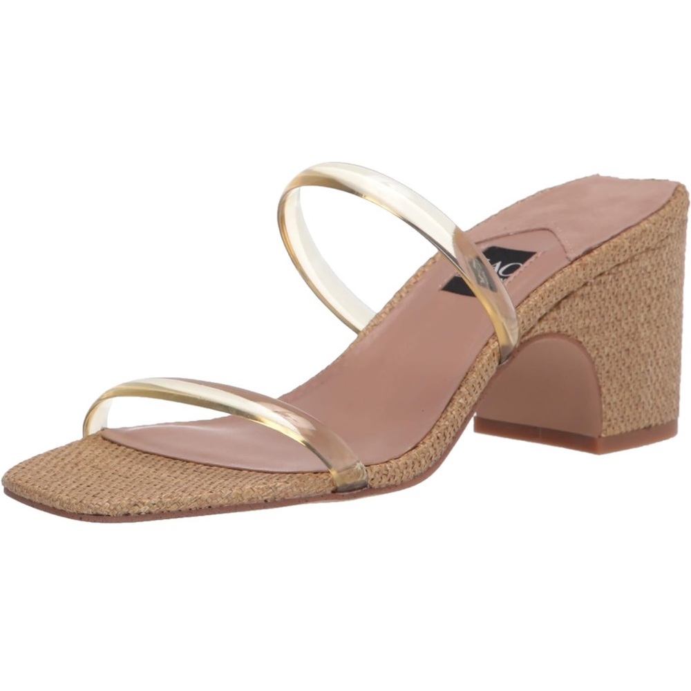 Zac Zac Posen Cashew Woven Saint Heeled Sandals